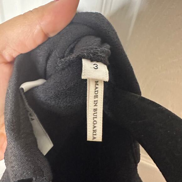 Sandro Rage Tie Neck Long Sleeve Crepe Dress Size 3/US Large - Picture 8 of 9